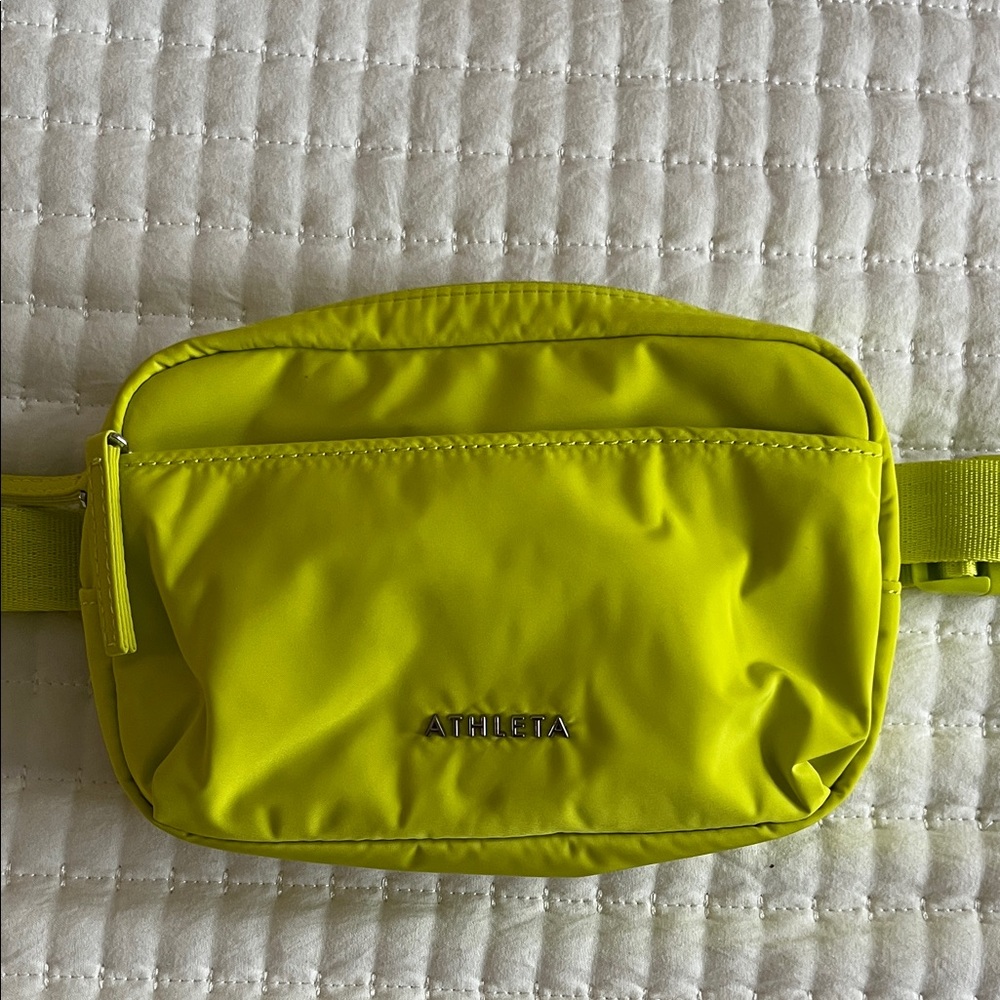 Athleta Vibrant Yellow/Green Belt Bag